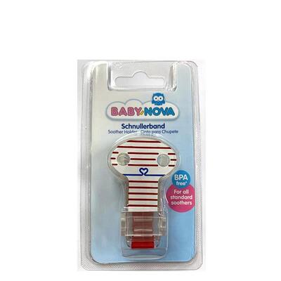 Держатель для пустышки Baby-Nova 34122, с овальной клипсой