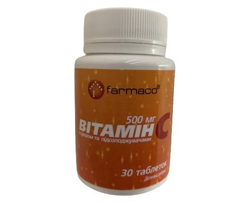 Витамин С 500 мг Farmaco таблетки №30