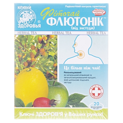 Фиточай Ключи Здоровья №74 Флютоник от простуды по 1,5 г №20 в фил.-пак.