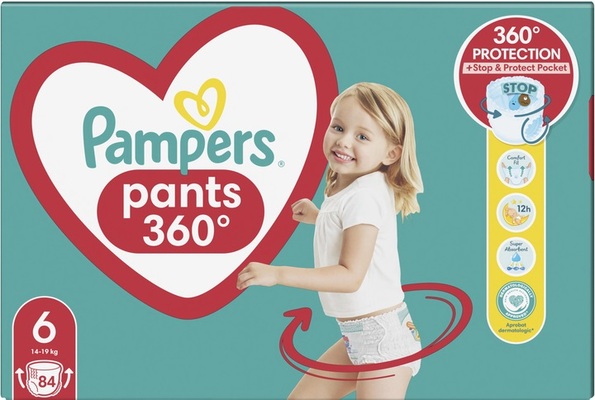 Підгузки-трусики Pampers Pants дитячі розмір 6, 14-19 кг, 84 шт