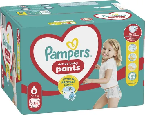 Підгузки-трусики Pampers Pants Active Baby дитячі розмір 6, 13-19 кг, 84 шт
