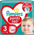 Подгузники-трусики Pampers Pants детские размер 3, 6-11 кг, 62 шт