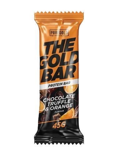 Батончик протеиновый Pure Gold Protein The Gold Bar шоколадно-трюфельный апельсин, 45 г