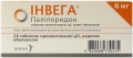 Инвега таблетки, п/о, прол./д. по 6 мг №28 (7х4)