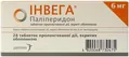 Інвега таблетки, в/о, прол./д. по 6 мг №28 (7х4)