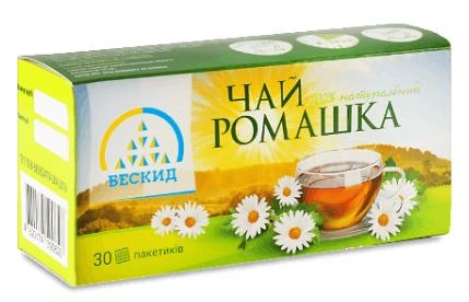 Чай травяной Бескид Ромашка по 1 г №30 в фил.-пак.