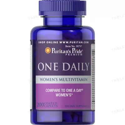 Мультивітаміни для жінок  Puritan's Pride One Daily Women's Multivitamin, 200 каплет