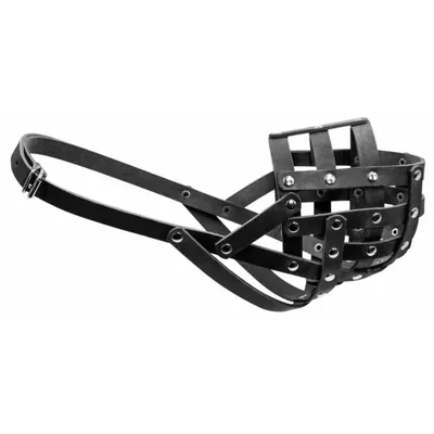Намордник шкіра Collar №4 06311 м'який для породи ротвейлер, чорний, 36 х 10 см