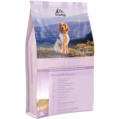 Корм сухий Carpathian Pet Food Mini Adult для собак малих порід, 3 кг