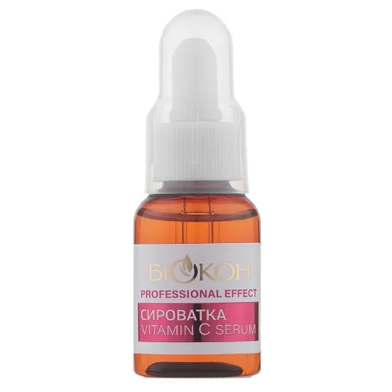 Сироватка для обличчя Біокон Professional Effect Vitamin C Serum проти тьмяного кольору шкіри і темних кругів навколо очей, 35 мл