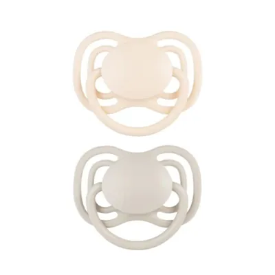 Пустушка силіконова Canpol Babies Dental Air симетрична 23/228_cre бежева, 0-6 місяців, 2 шт