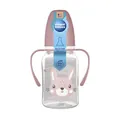 Пляшечка Canpol Babies Cute Animals 11/823_pin стандартна з ручками рожева, 120 мл