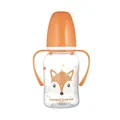 Пляшечка Canpol Babies Cute Animals 11/823_ora стандартна з ручками помаранчева, 120 мл