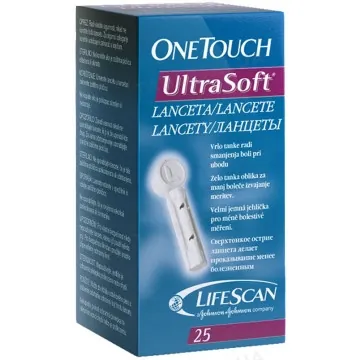 Ланцети One Touch UltraSoft, 25 штук