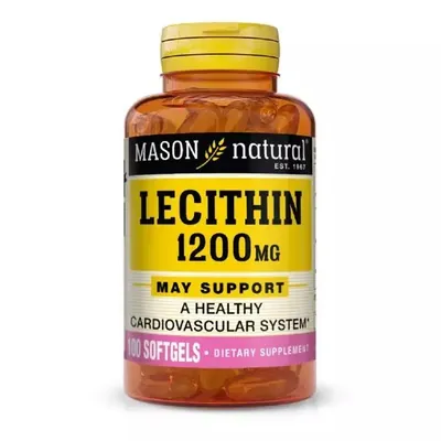 Лецитин 1200 мг Mason Natural Lecithin, 100 гелевих капсул