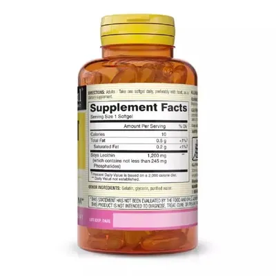 Лецитин 1200 мг Mason Natural Lecithin, 100 гелевих капсул