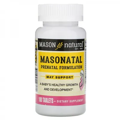 Мультивітаміни для вагітних Mason Natural Masonatal Prenatal Formulation, 100 таблеток