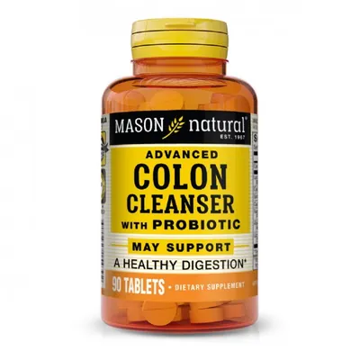 Очищення та детокс з Пробіотиком Mason Natural Advanced Colon Cleanser With Probiotic, 90 таблеток