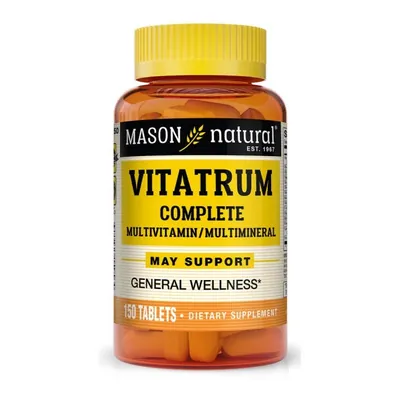 Комплекс мультивітамінів та мінералів Mason Natural Vitatrum Complete Multivitamin & Multimineral, 150 таблеток