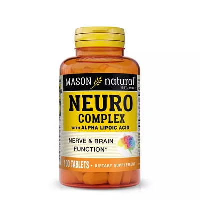 Нейрокомплекс із альфа-ліпоєвою кислотою Mason Natural Neuro Complex with Alpha Lipoic Acid таблетки №100