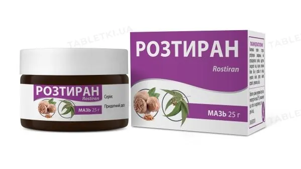 Розтиран мазь по 25 г у бан.