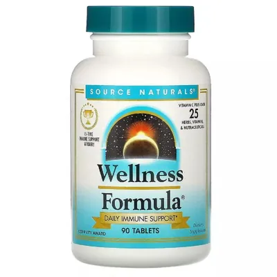 Підтримка імунітету Source Naturals Wellness Formula таблетки №90