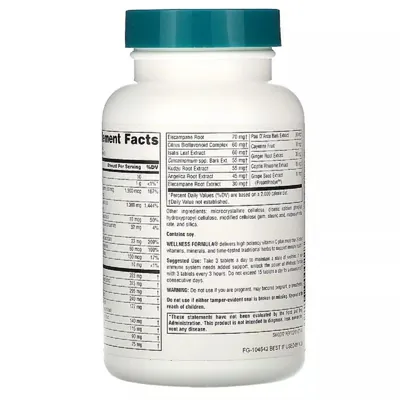 Підтримка імунітету Source Naturals Wellness Formula таблетки №90