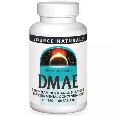 Диметиламіноетанол Source Naturals DMAE 130 мг таблетки №50
