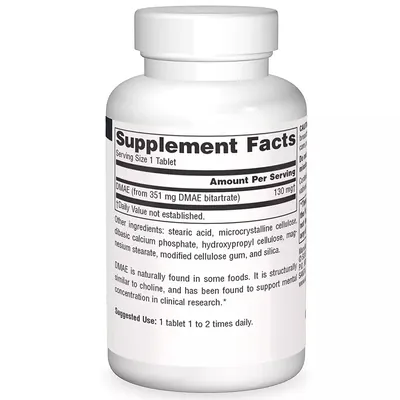 Диметиламіноетанол Source Naturals DMAE 130 мг таблетки №50