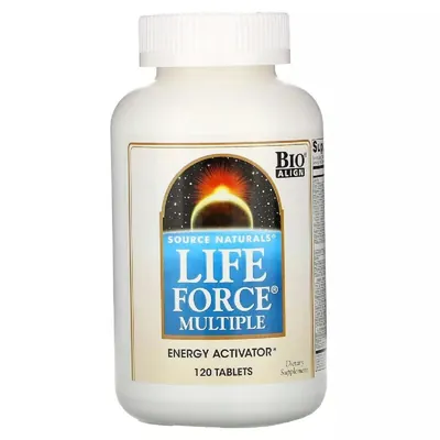 Мультикомплекс для підтримки енергії Source Naturals Life Force Multiple таблетки №120