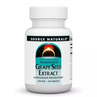 Екстракт виноградних кісточок Source Naturals Proanthodyn Grape Seed Extract 100 мг таблетки №30