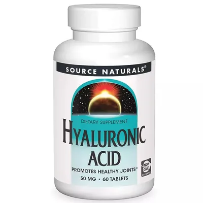 Гіалуронова кислота Source Naturals Hyaluronic Acid 50 мг таблетки №60