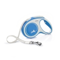 Повідець-рулетка Flexi New Comfort M стрічка 5m/25кг синій 43639