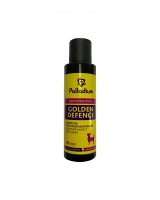 Шампунь антипаразитарный Palladium Golden Defence для собак мелких пород, 100 мл