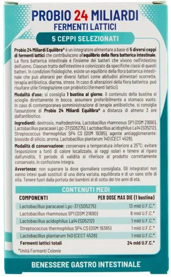 Комплекс Equilibra для мікрофлори кишечника з лактобактеріями 24 млрд КУО саше №10