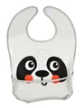 Слинявчик Canpol babies Hello Little Paris пластмасовий з кишенькою, 9/232_whi, панда