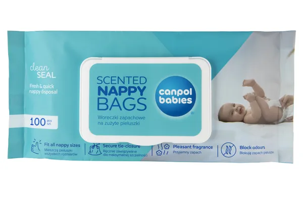 Пакетики Canpol babies 70/003 ароматизовані для використаних підгузників, 100 шт