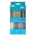 Щітка Canpol babies Gold 7/406_blu2 для волосся з натуральної щетини + гребінець, синя