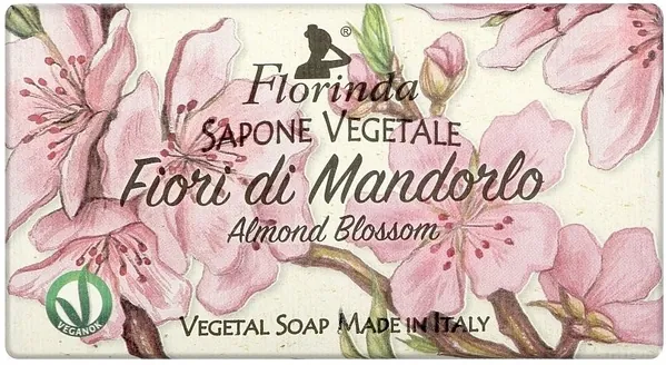 Мило натуральне тверде Florinda Almond Blossom Квіти мигдалю, 200 г