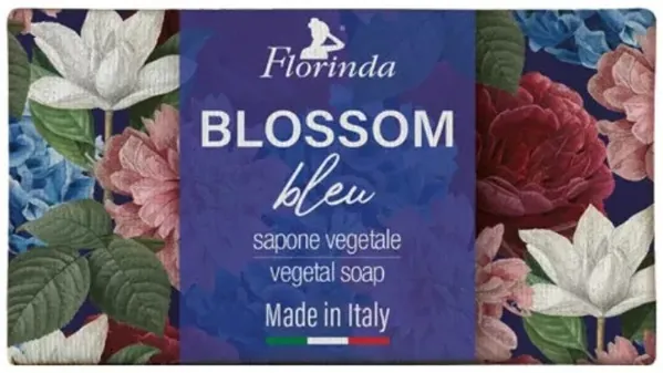 Мило натуральне тверде Florinda Blossom Bleu Сині квіти, 200 г