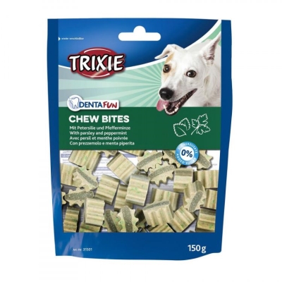 Лакомство для собак Trixie Denta Fun Chew Bites с петрушкой и мятой, 150 г
