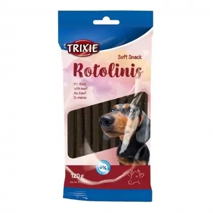 Ласощі для собак Trixie Rotolinis з яловичиною, 120 г (12 штук)