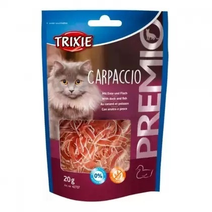 Лакомство для кошек Trixie PREMIO Carpaccio с уткой и рыбой, 20 г