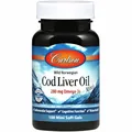 Риб'ячий жир з печінки тріски Carlson Labs Cod Liver Oi, 100 міні гелевих капсул