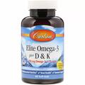 Омега 3 и витамин Д3+К Carlson Labs Omega-3 Plus D&K, 60 капсул
