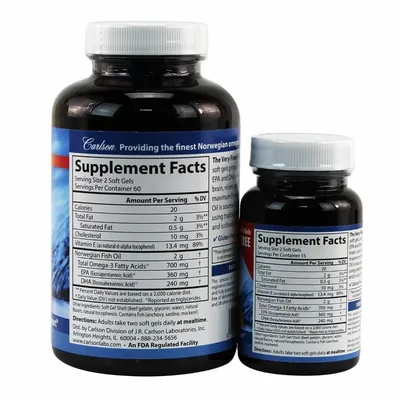 Риб'ячий жир Carlson Labs Fish Oil 700 мг зі смаком лимона, 120 + 30 капсул