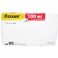 Лозап таблетки, в/о по 100 мг №90 (15х6)