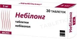 Небілонг таблетки по 5 мг №30 (10х3)