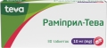 Рамиприл-Тева таблетки по 10 мг №30 (10х3)