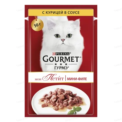 Корм вологий для кішок Purina Gourmet Mon Petit з куркою в соусі, 50 г